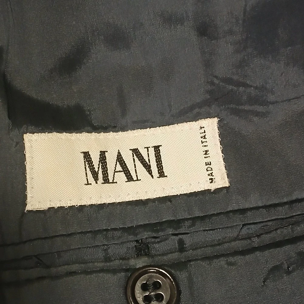 Mani by Giorgio Armani Mens Blazer Jacket Size 42L Brown‎ Virgin Wool Sport Coat